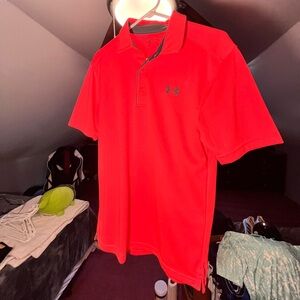 Pink Under Armor Golf Shirt